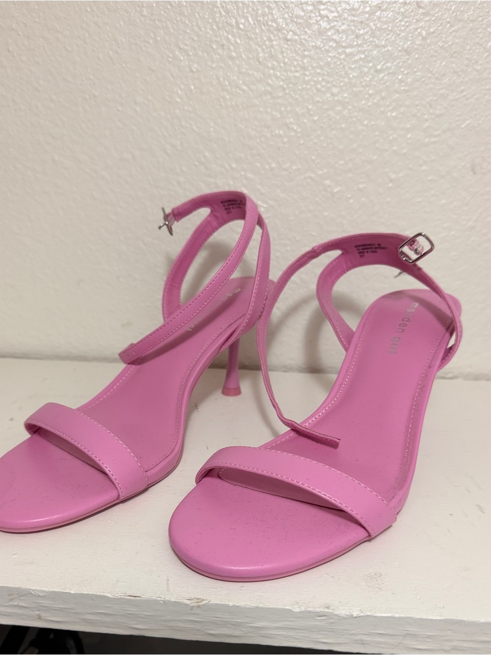 Madden Girl Pink Strappy Heeled Sandals